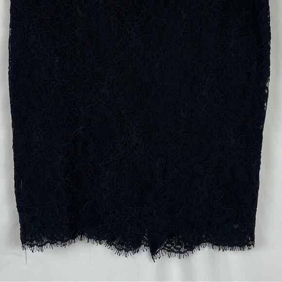Lauren Ralph Lauren Sheer Black Lace Party Event Pencil Skirt NWT Size 4 - Picture 4 of 13